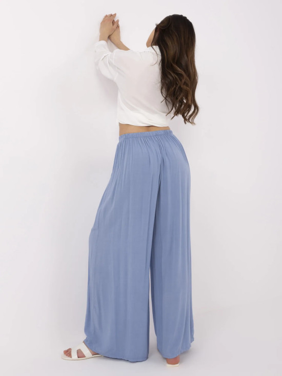 Stylish Blue High-Waisted Pants