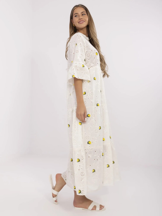 Oversize Maxi Dress with Embroidery