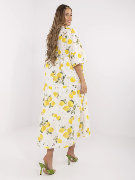 Oversize Maxi Dress with Embroidery