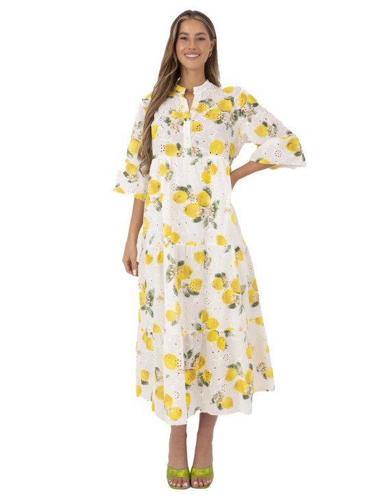 Oversize Maxi Dress with Embroidery