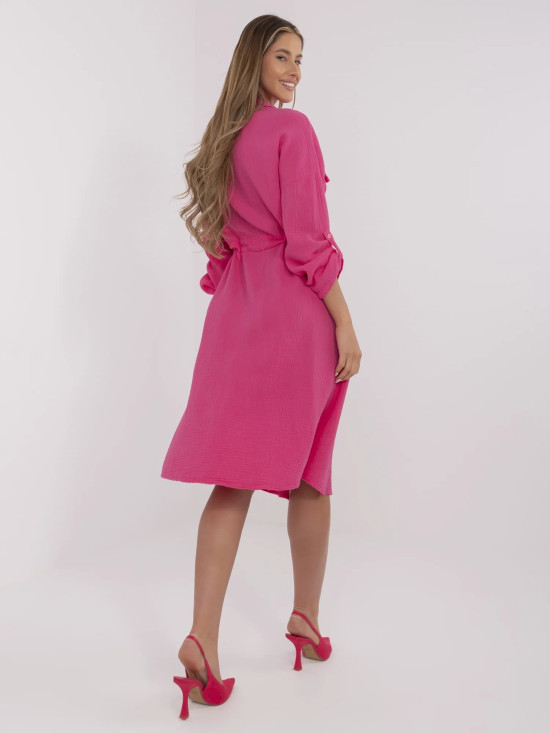 Stylish Midi Dress with Long Sleeves