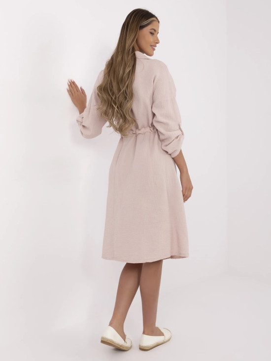 Long Sleeve Dress in Light Pink