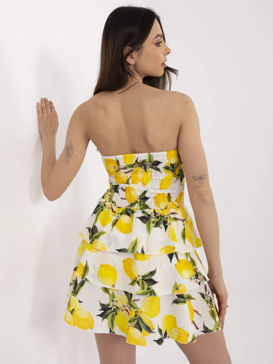 Flared Summer Dress in Ecru