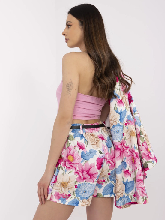 Elegant Pink Set with Floral Pattern