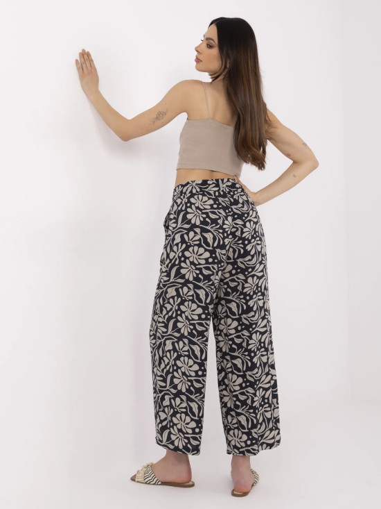 Stylish Blue High-Waisted Pants