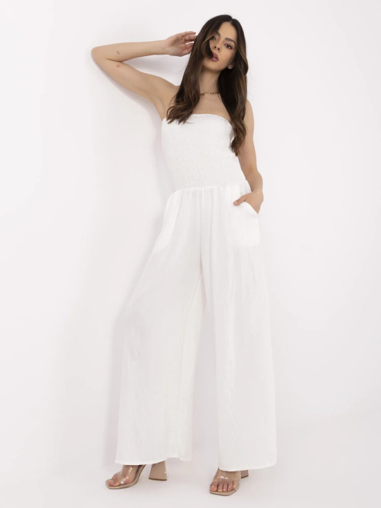 Elegant ecru jumpsuit