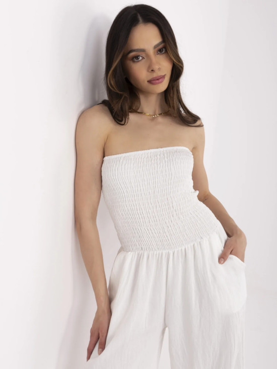 Elegant ecru jumpsuit