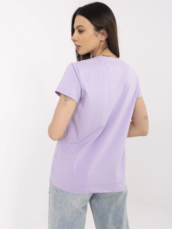 Stylish Purple Short Sleeve T-Shirt