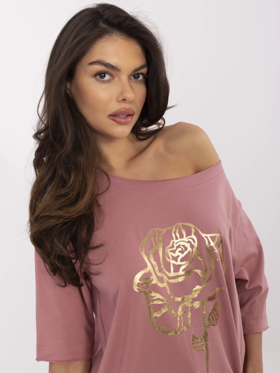 Stylish Blouse in Dark Pink