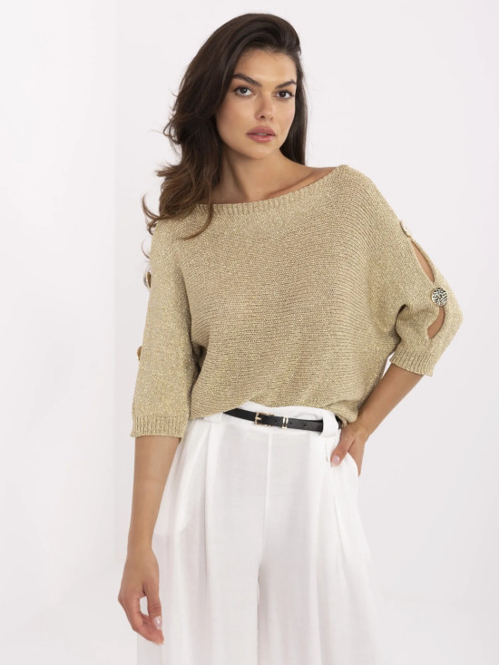 Elegant golden sweater