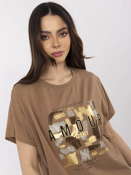 Stylish Blouse in Light Brown