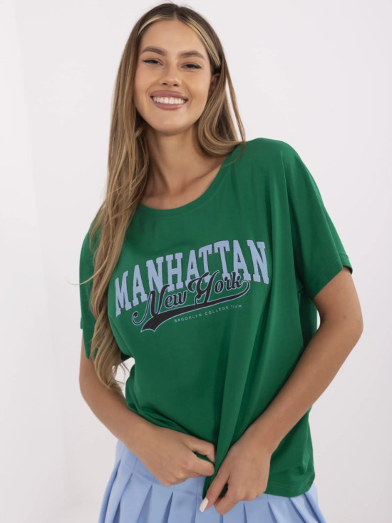 Stylish Green Short Sleeve T-Shirt