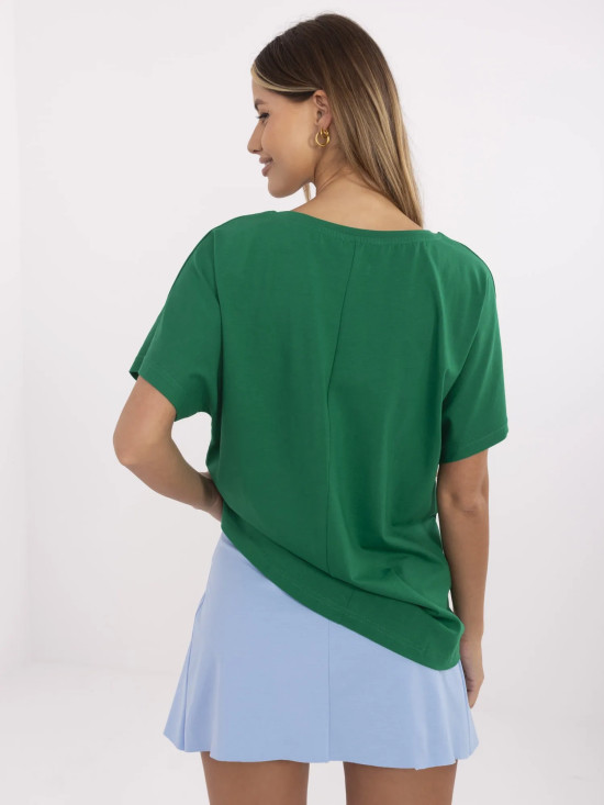 Stylish Green Short Sleeve T-Shirt
