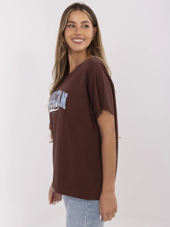 Stylish Brown Short Sleeve T-Shirt