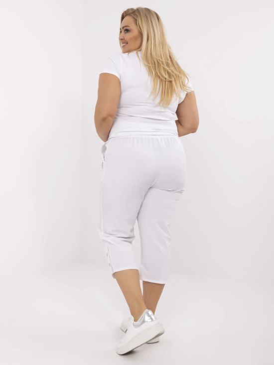 White Women's High-Waisted Pants