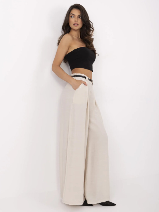 Beige Palazzo Pants