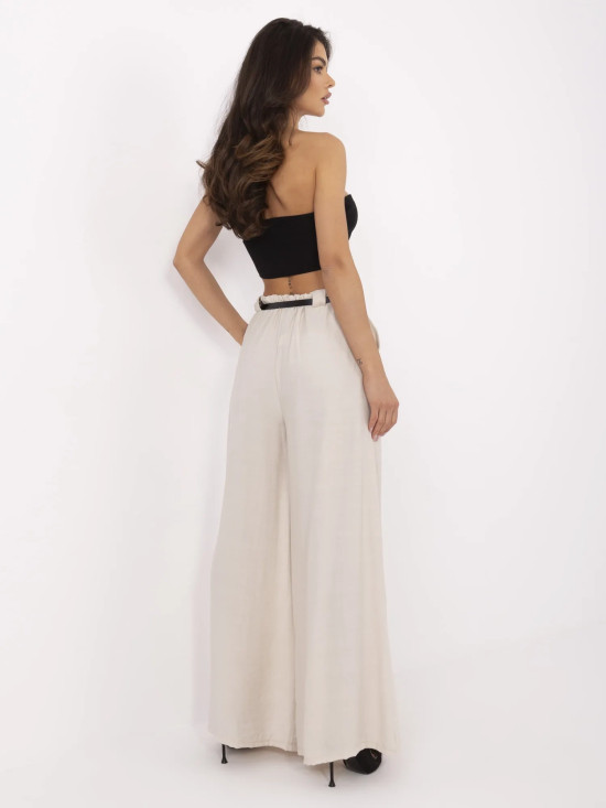 Beige Palazzo Pants