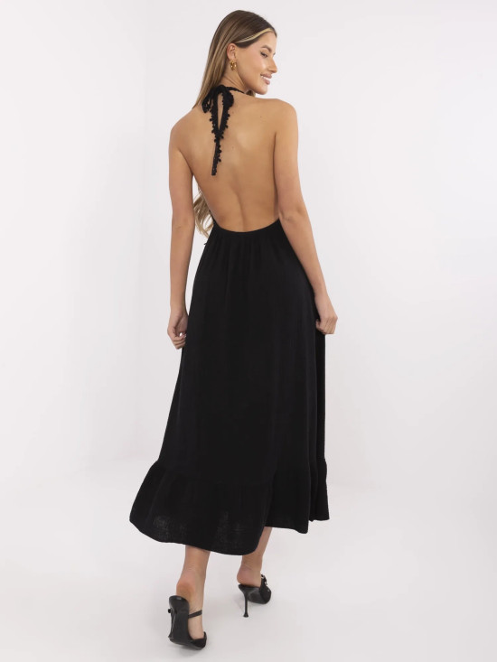 Elegant Black Flared Dress