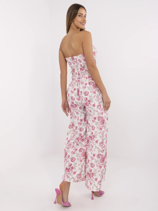 Floral Jumpsuit in Ecru
