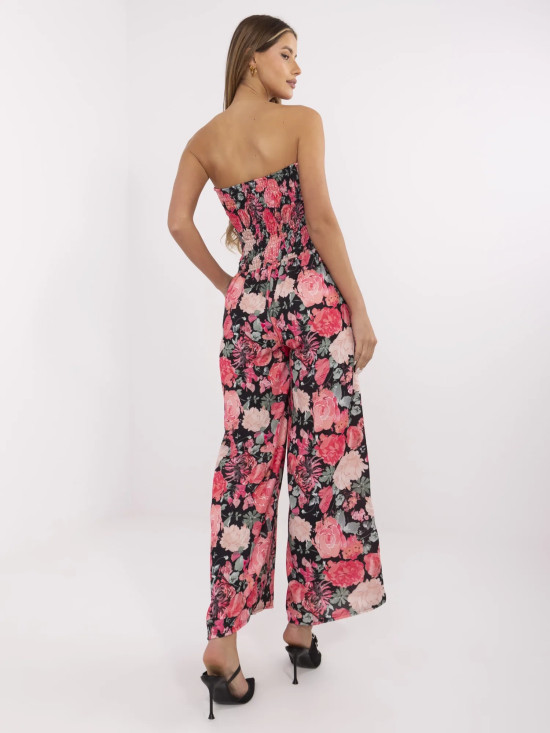 Floral Jumpsuit with Wide Legs