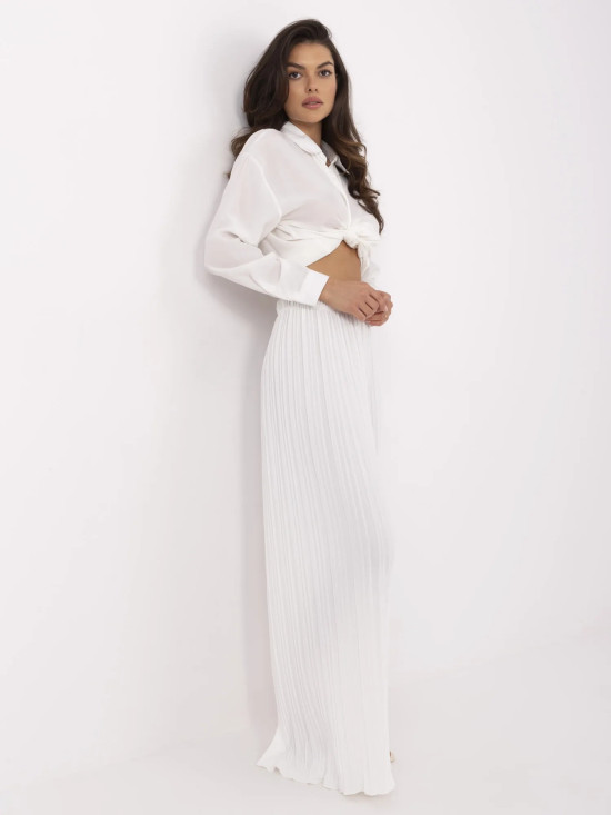 White Wide Leg Pants