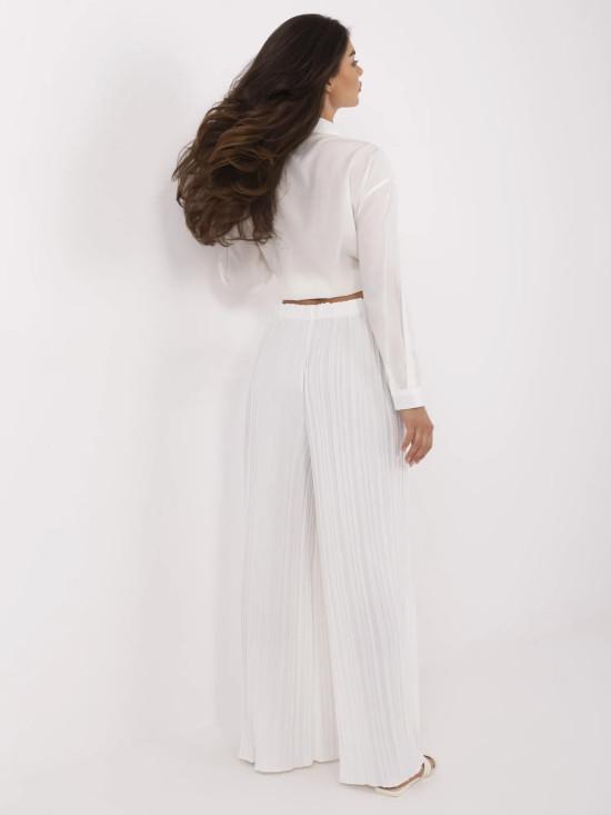White Wide Leg Pants