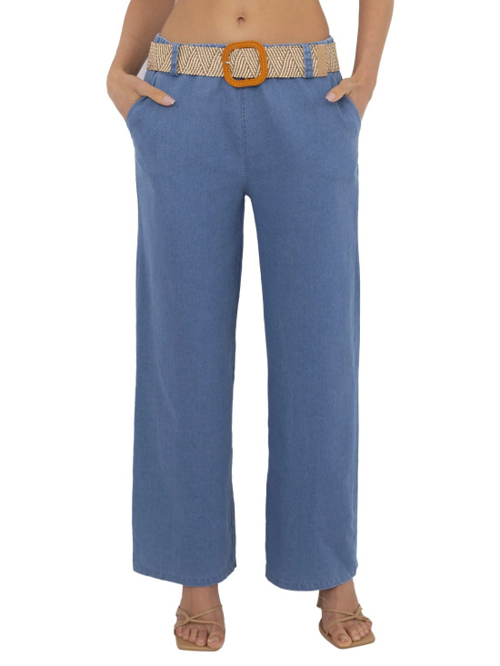 Stylish Blue High-Waisted Jeans