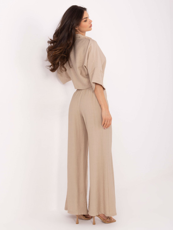 Beige 3/4 Sleeve Set