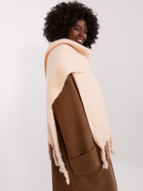 Beige Polyester Scarf