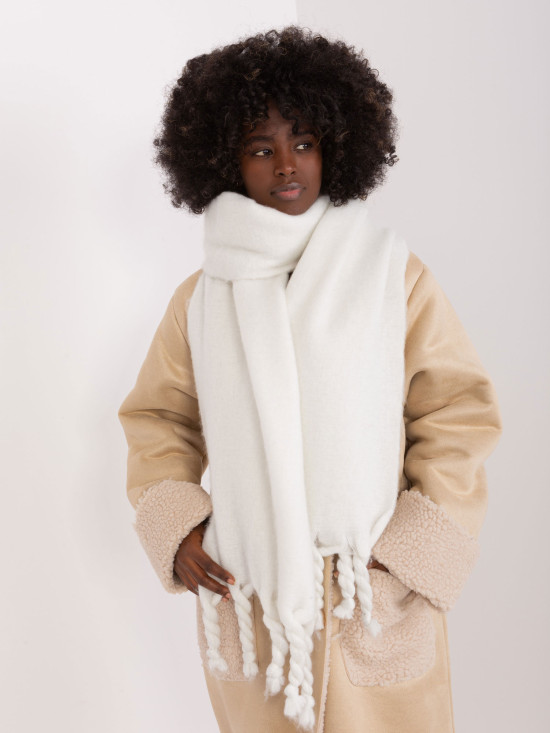 White Polyester Scarf