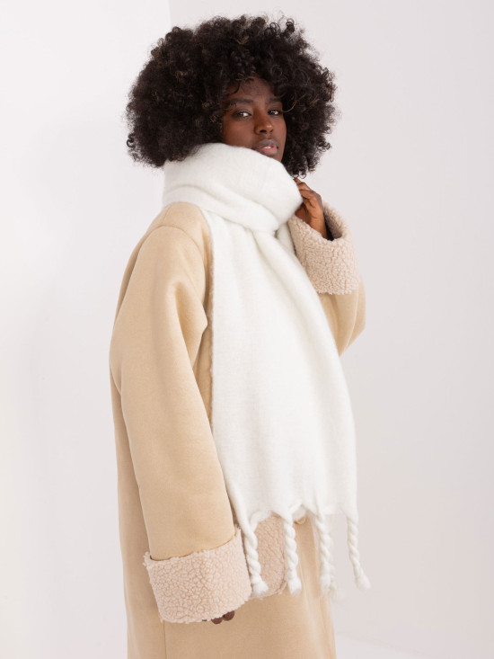 White Polyester Scarf