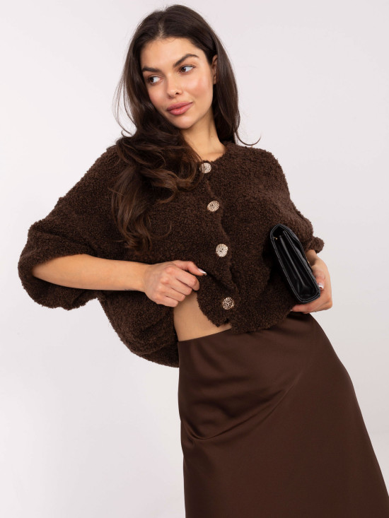 Elegant brown maxi skirt