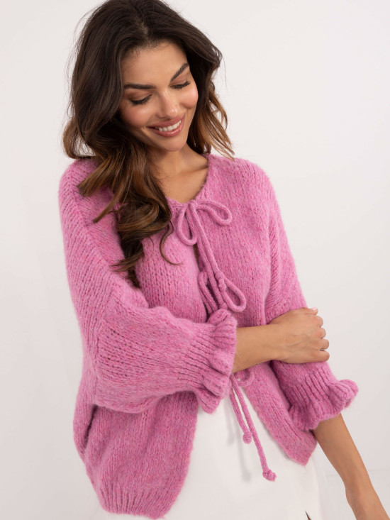 Stylish Sweater in Dark Pink