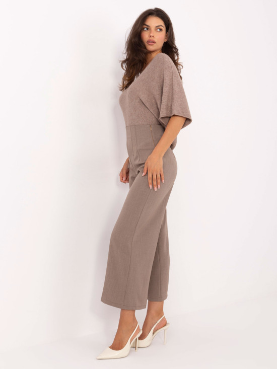 Elegant Beige High-Waisted Pants