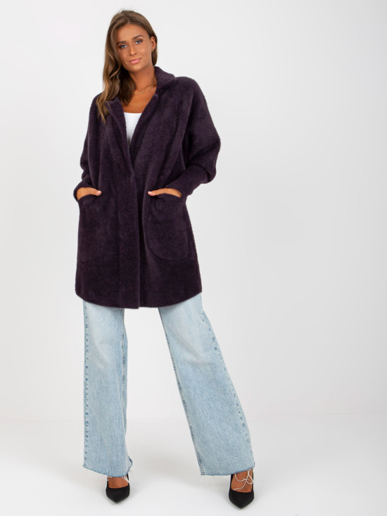 Graphite transitional alpaca and wool coat