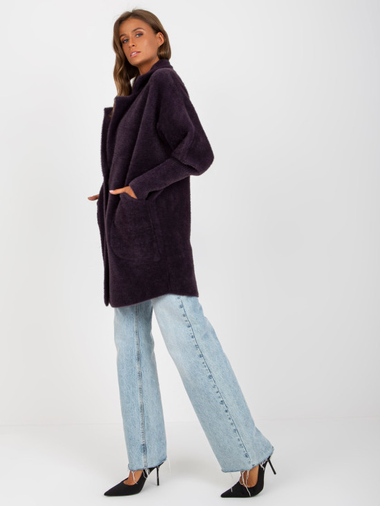 Graphite transitional alpaca and wool coat