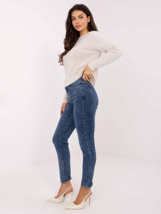 Women's skinny jeans in dark blue