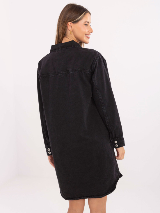 Simple Black Dress with Long Sleeves
