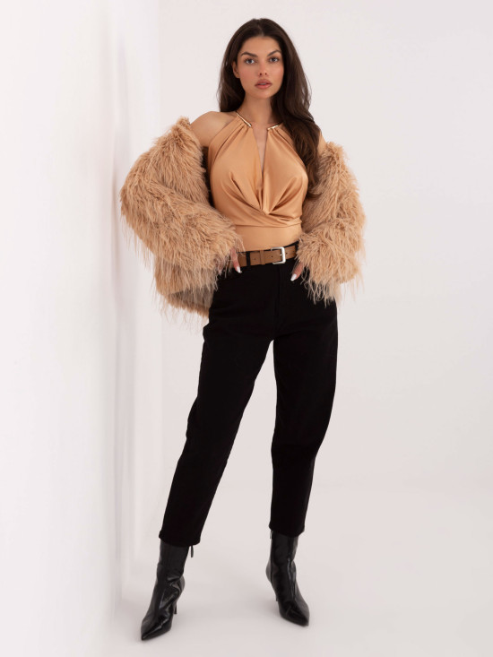 Black mom jeans with belt