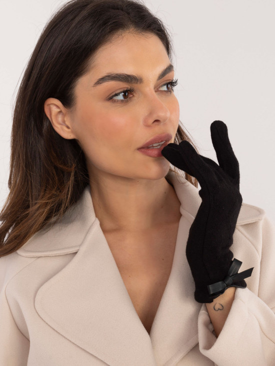 Stylish Black Gloves with Warm Lining