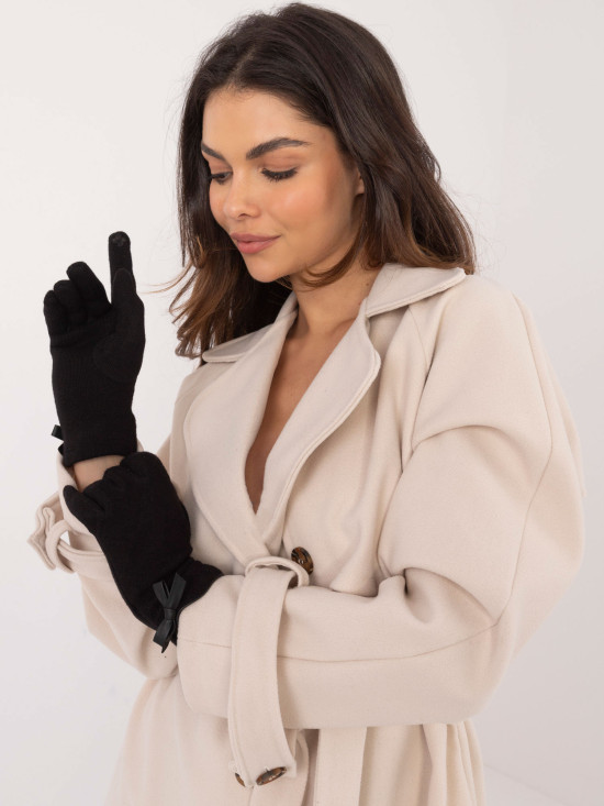 Stylish Black Gloves with Warm Lining