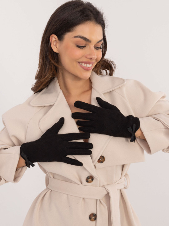Stylish Black Gloves with Warm Lining