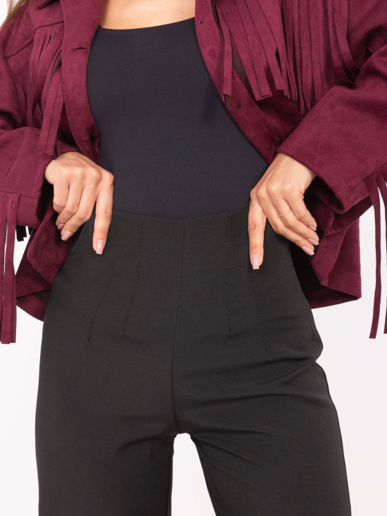 Elegant Black High-Waisted Pants