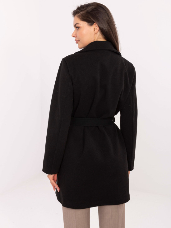 Elegant Transitional Coat in Black