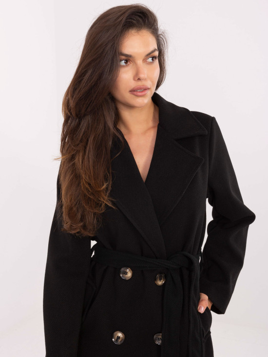 Elegant Transitional Coat in Black