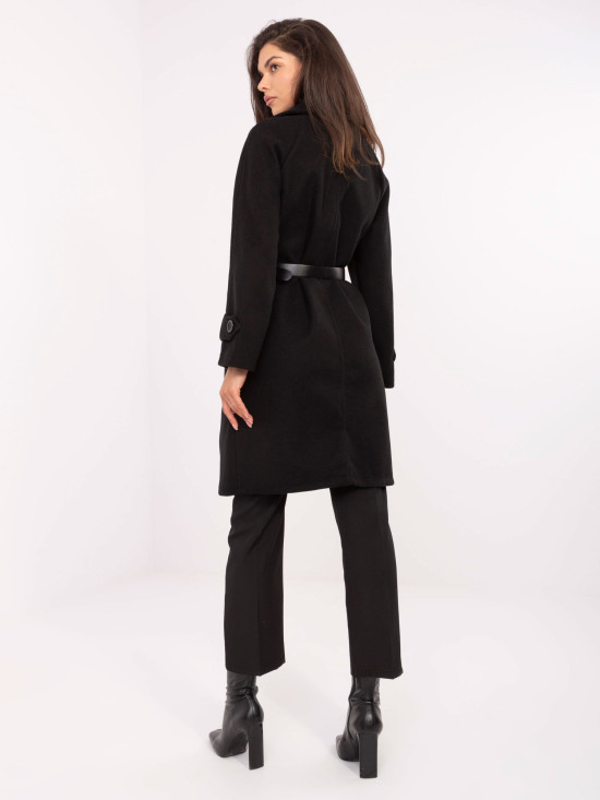 Elegant Transitional Coat in Black