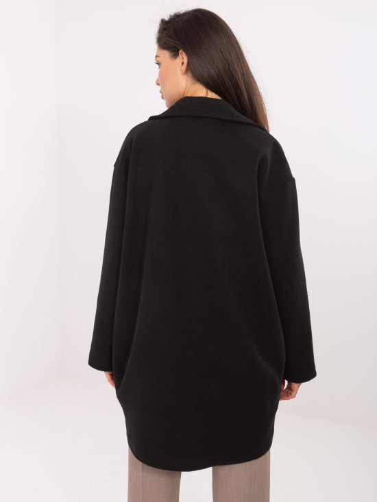 Elegant Black Transitional Coat