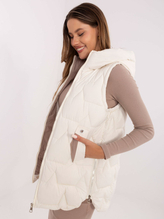 Stylish ecru vest