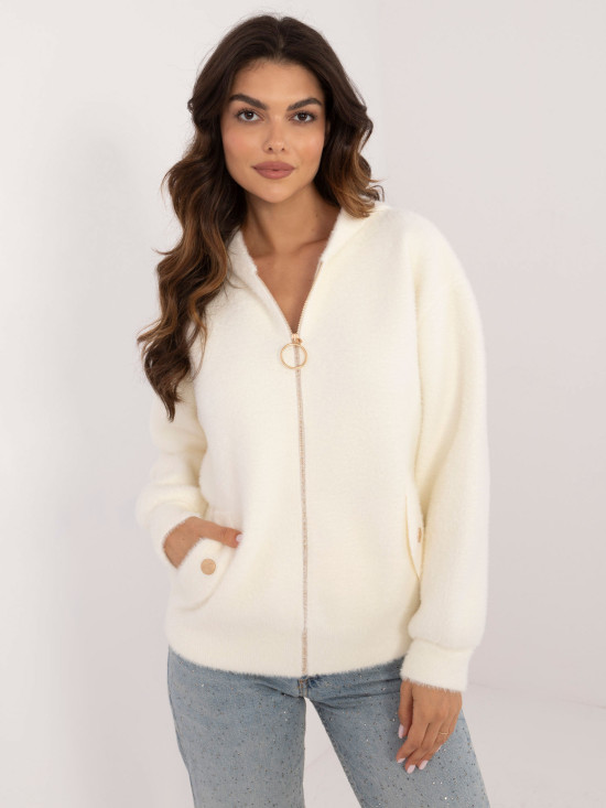 Elegant Winter Jacket in Ecru