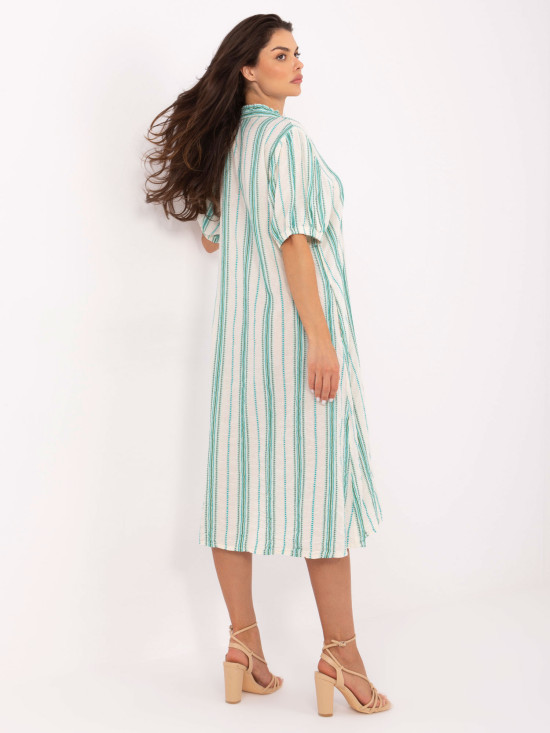 Oversize Summer Dress with V Neckline